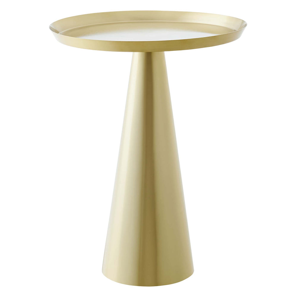 Maren Round Side Table - Brass