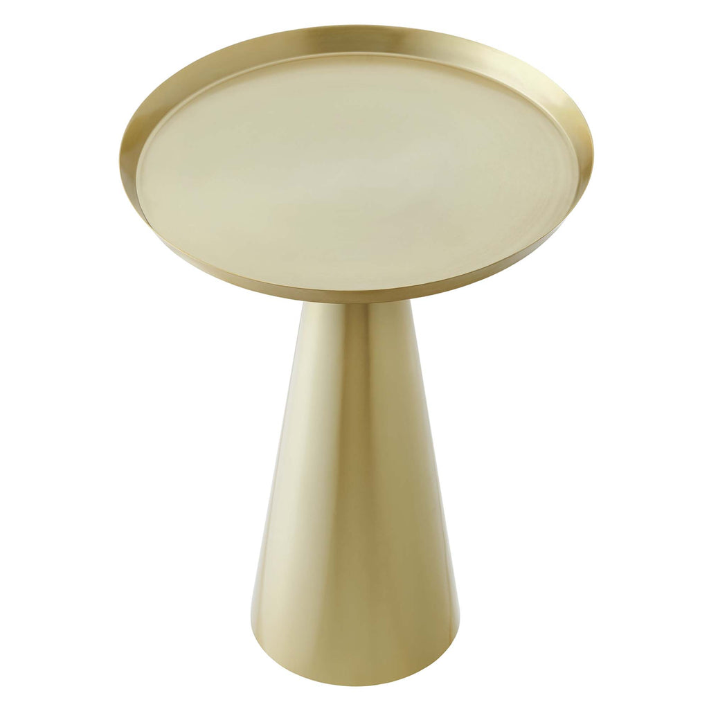 Maren Round Side Table - Brass