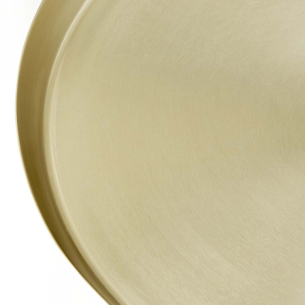 Maren Round Side Table - Brass