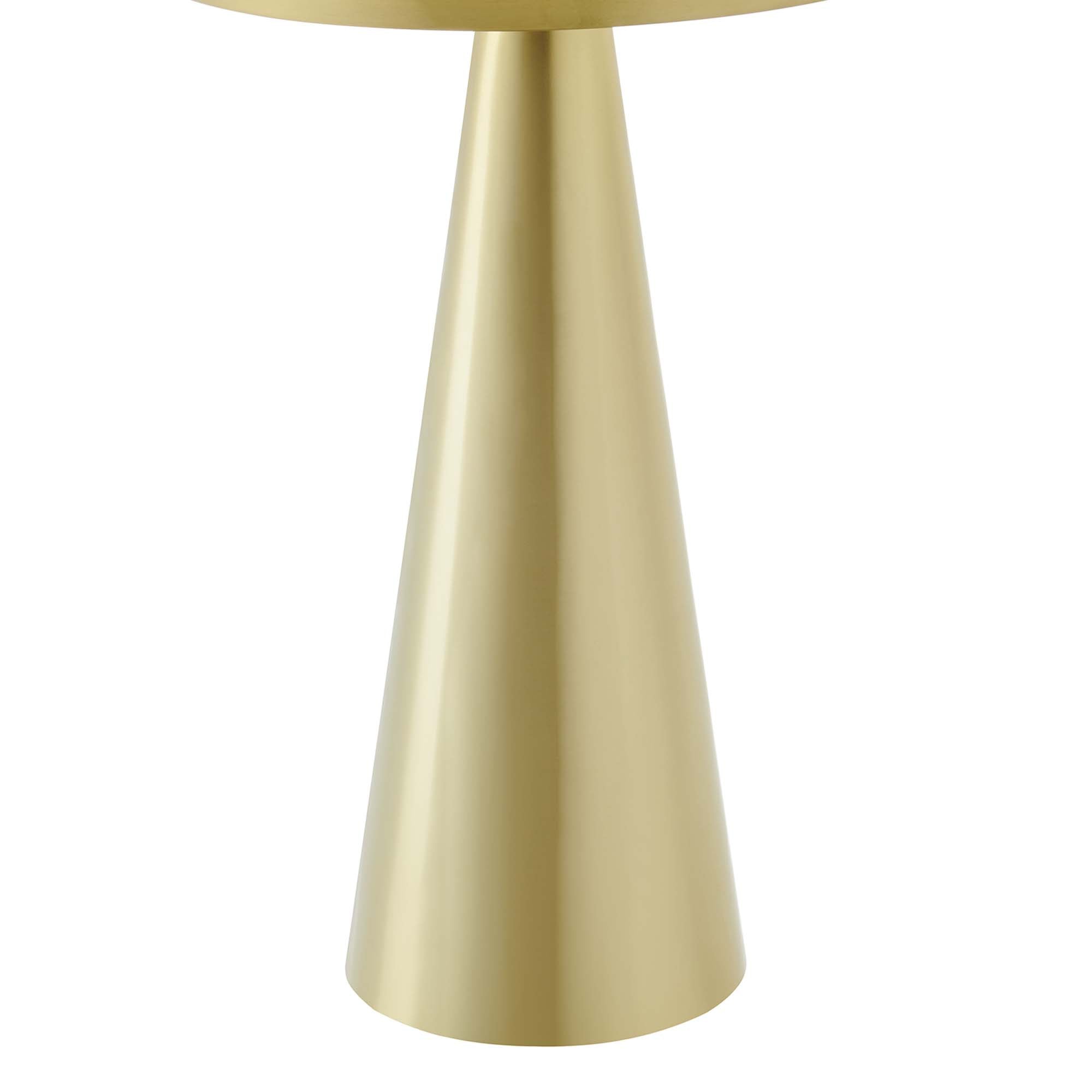 Maren Round Side Table - Brass