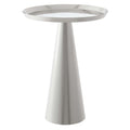 Maren Round Side Table - Nickel
