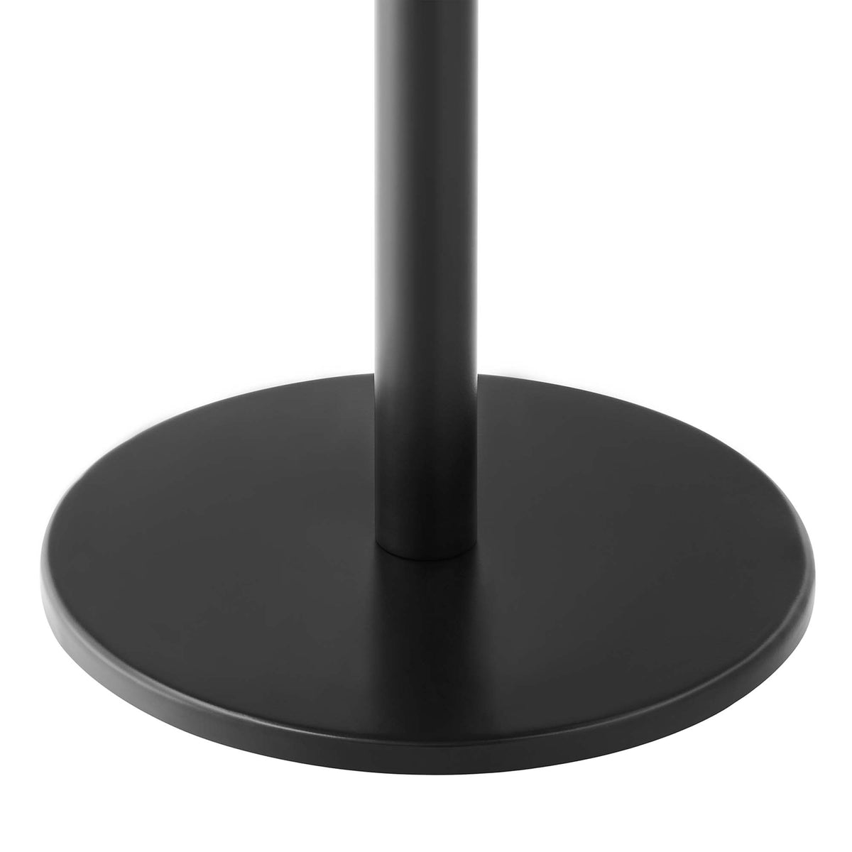 Viva Round Acacia Wood Side Table - Black Light Oak