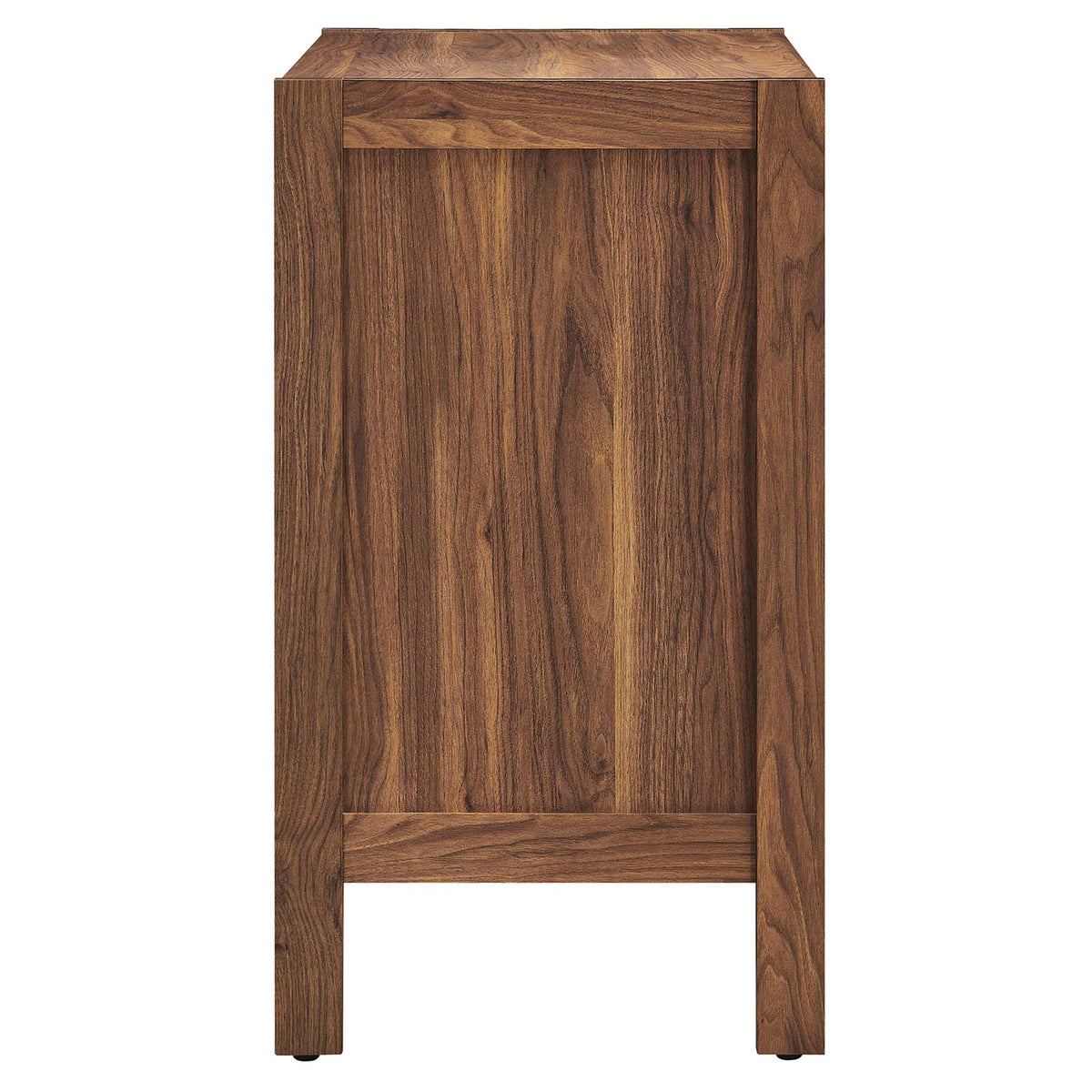 Capri 33" Wood Grain Storage Cabinet - Walnut