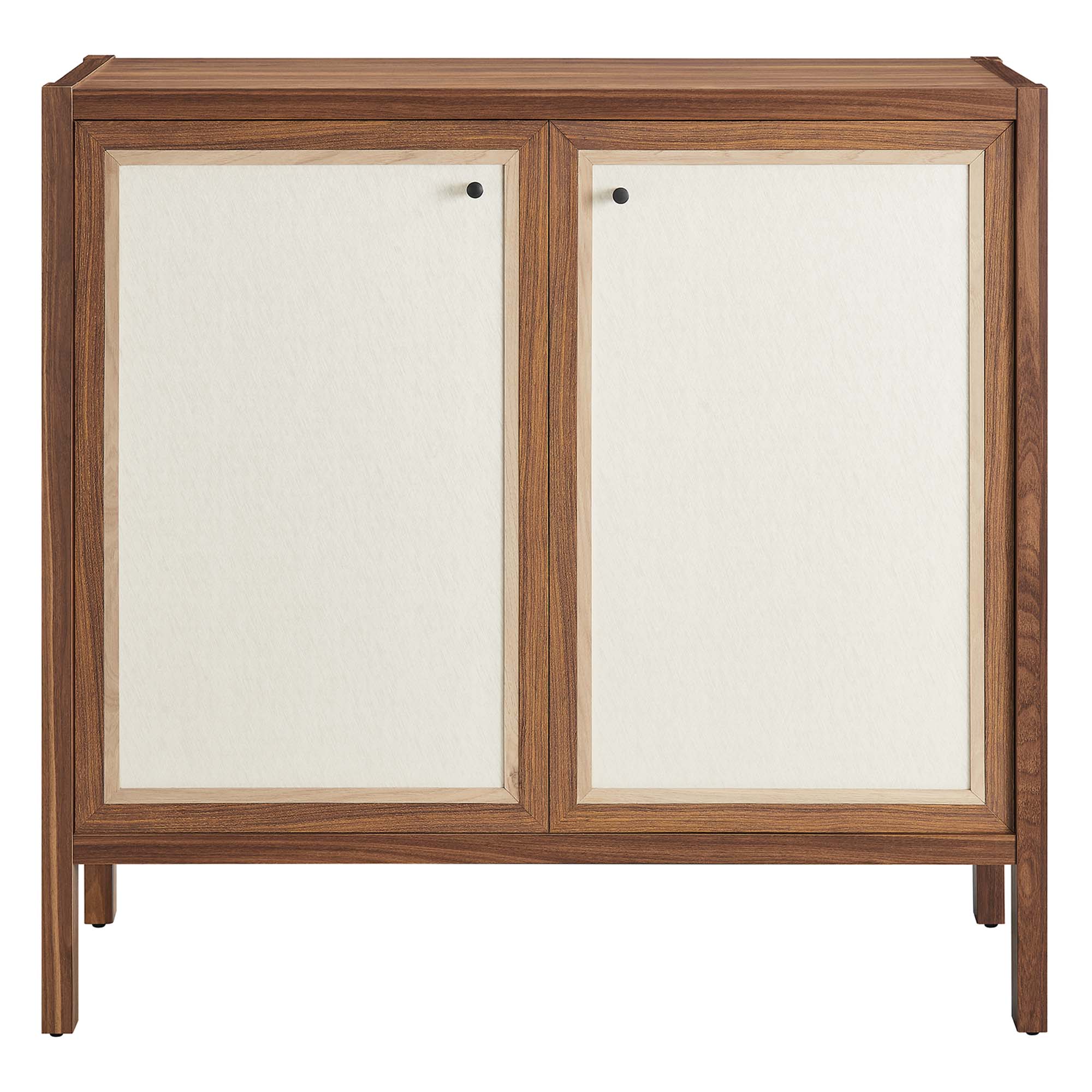 Capri 33" Wood Grain Storage Cabinet - Walnut