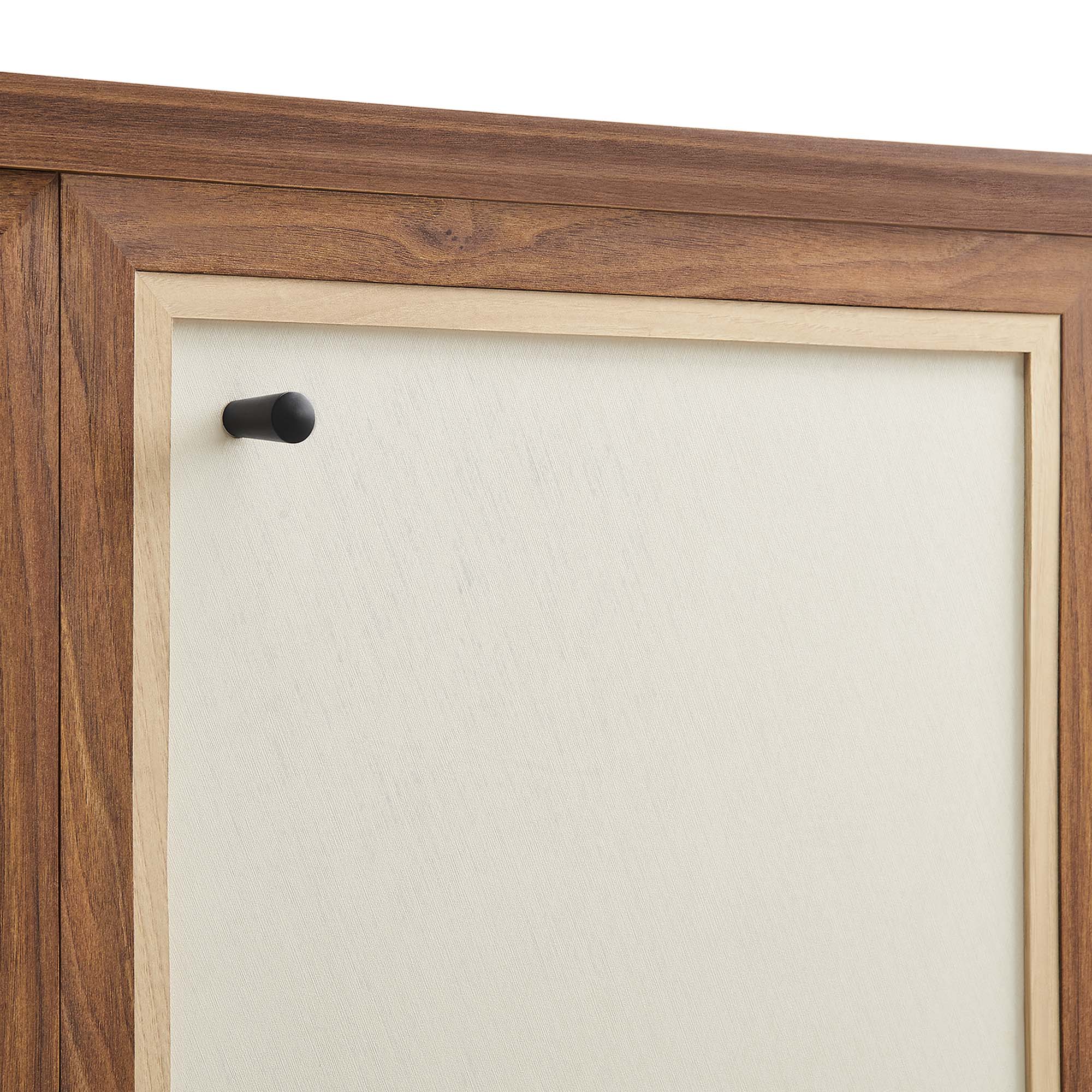 Capri 65" Wood Grain Sideboard Storage Cabinet - Walnut