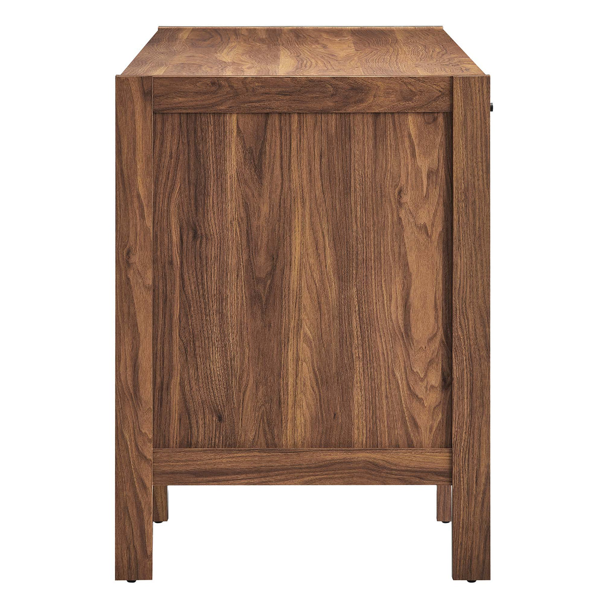 Capri 58" Wood Grain Office Desk - Walnut