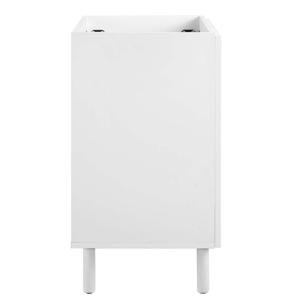 Calla 24" Perforated Metal Bathroom Vanity Cabinet (Sink Basin Not Included) - White