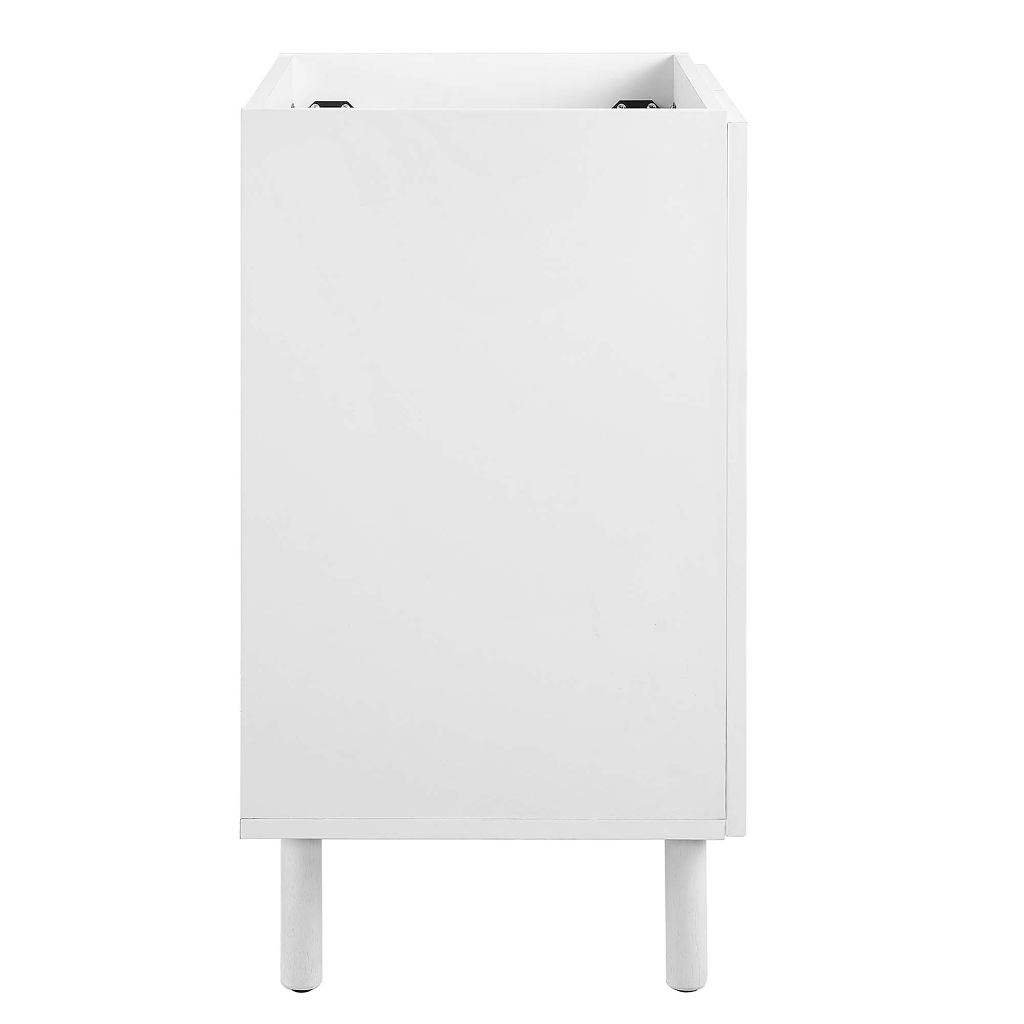 Calla 24" Perforated Metal Bathroom Vanity Cabinet (Sink Basin Not Included) - White