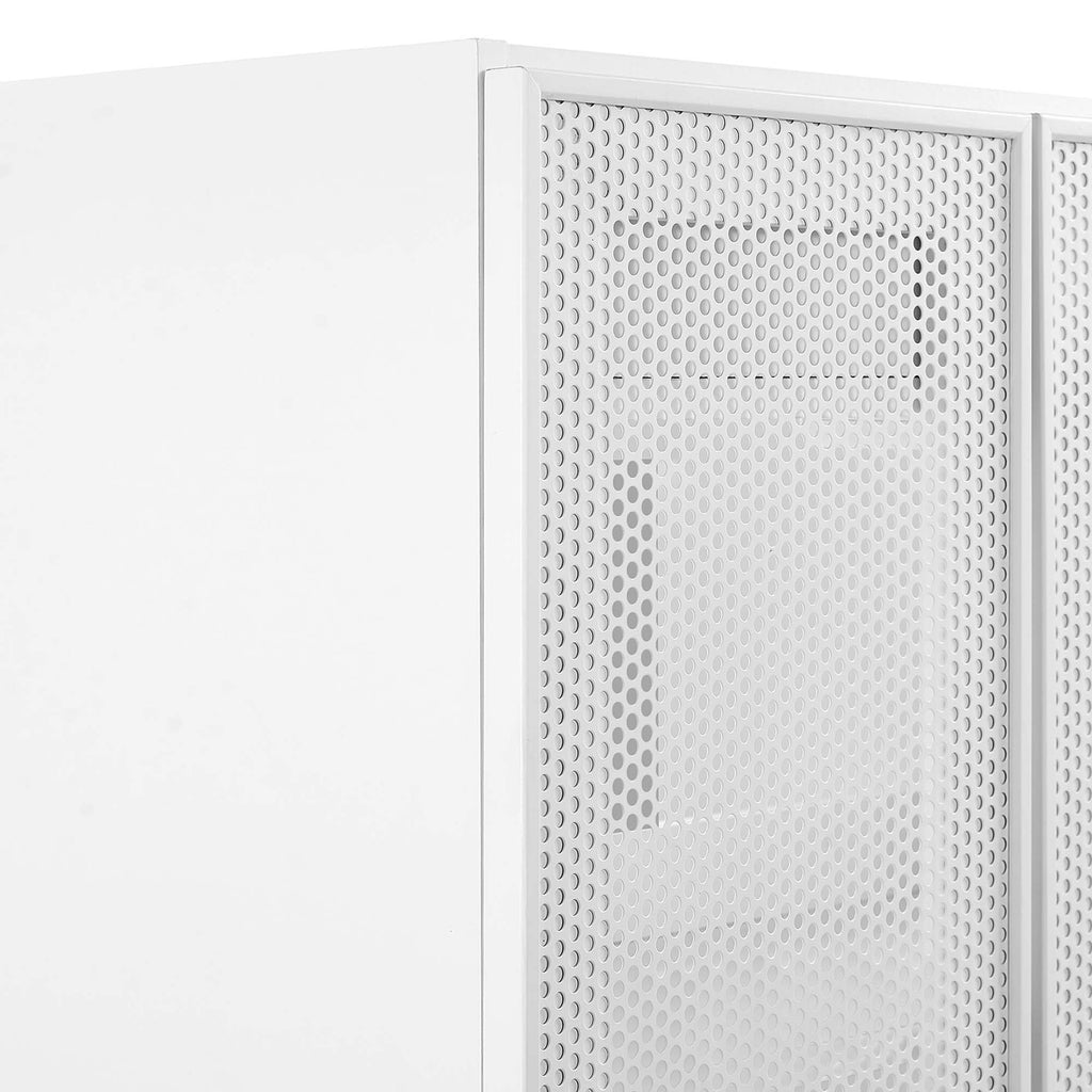 Calla 24" Perforated Metal Bathroom Vanity Cabinet (Sink Basin Not Included) - White