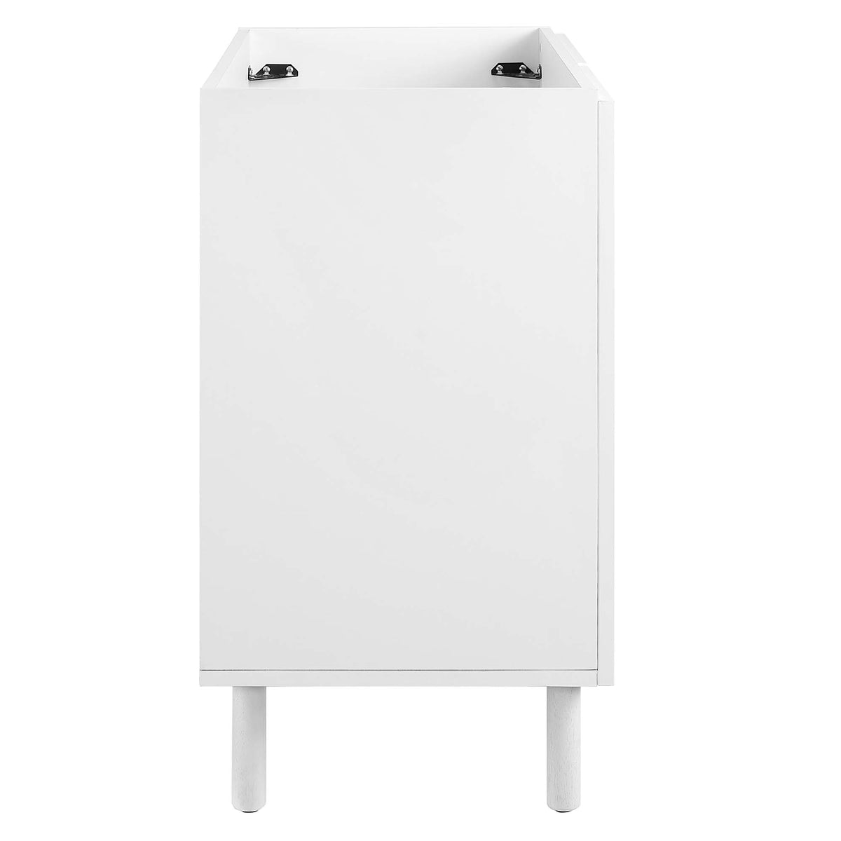 Calla 36" Perforated Metal Bathroom Vanity Cabinet (Sink Basin Not Included) - White