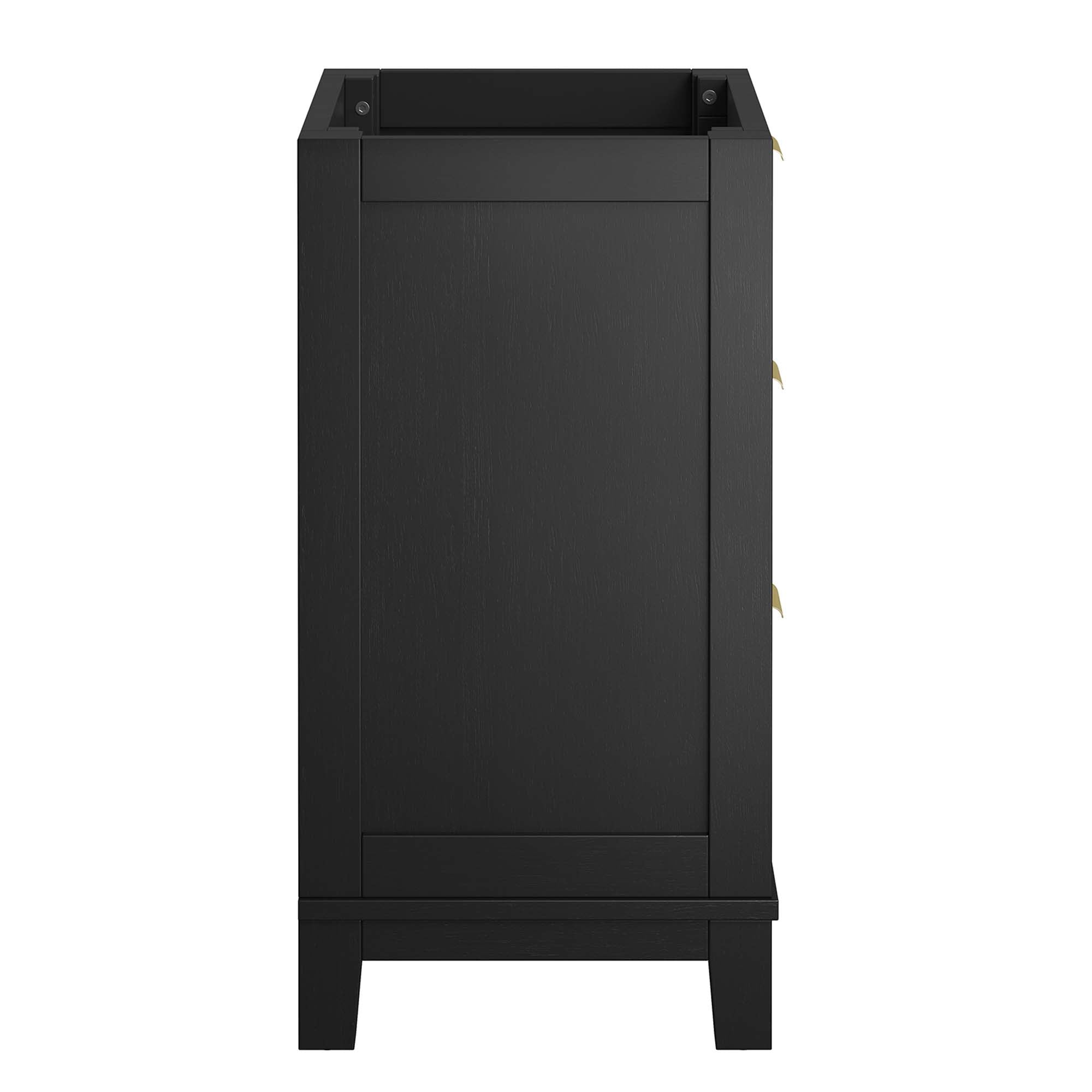 Dixie 24" Solid Wood Bathroom Vanity Cabinet (Sink Basin Not Included) - Black