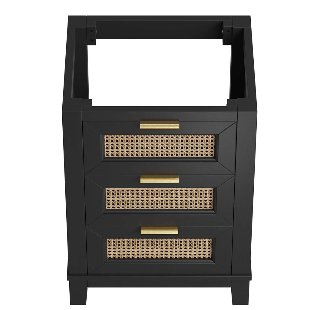 Dixie 24" Solid Wood Bathroom Vanity Cabinet (Sink Basin Not Included) - Black