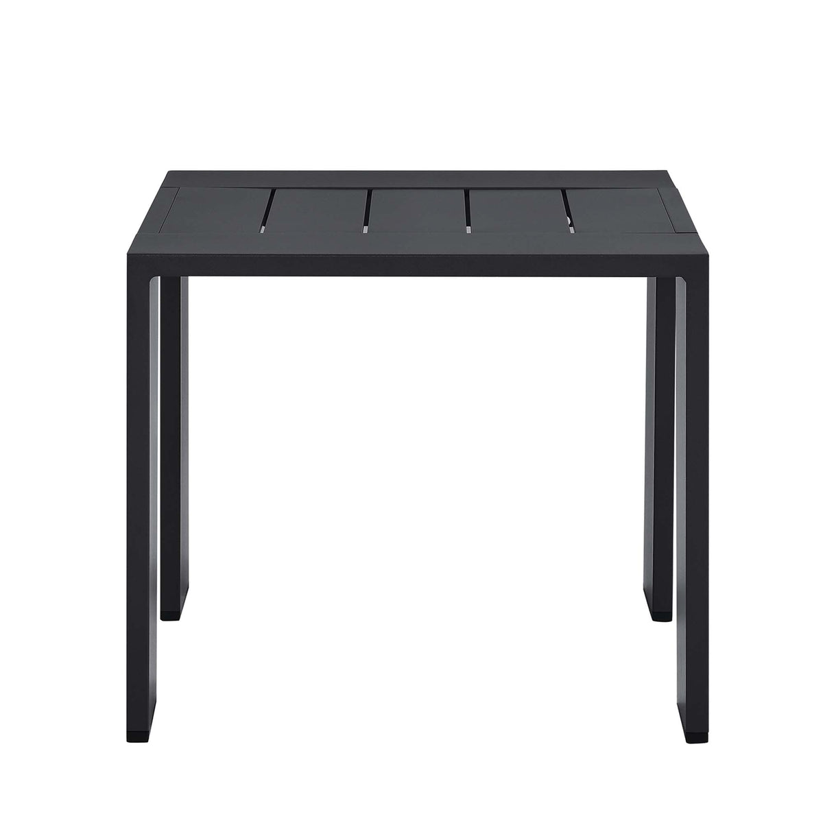 Tahoe Outdoor Patio Powder-Coated Aluminum End Table - Gray