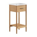 Zaire 18" Bathroom Vanity - Natural White