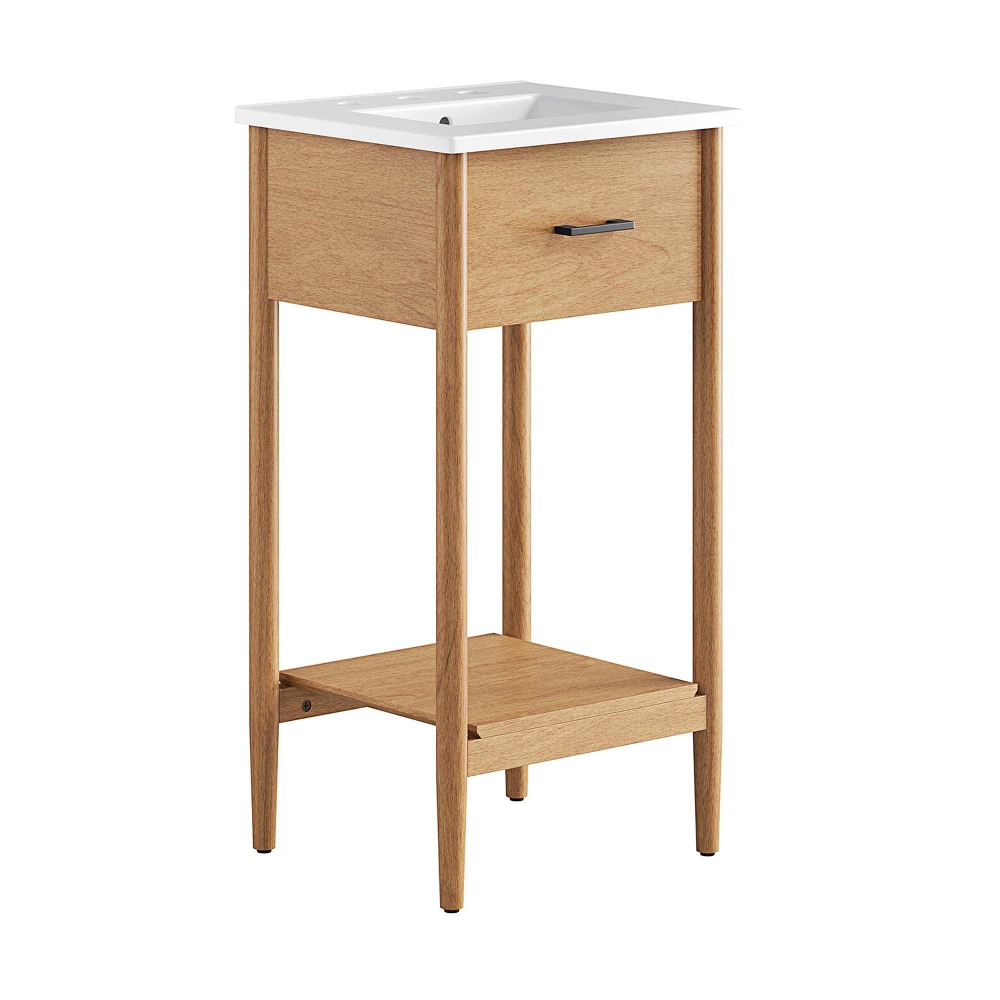 Zaire 18" Bathroom Vanity - Natural White