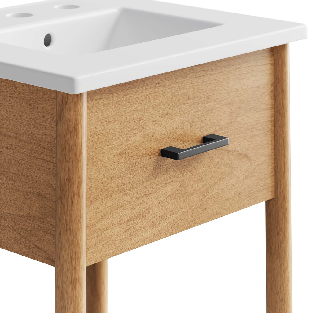 Zaire 18" Bathroom Vanity - Natural White