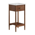 Zaire 18" Bathroom Vanity - Walnut White