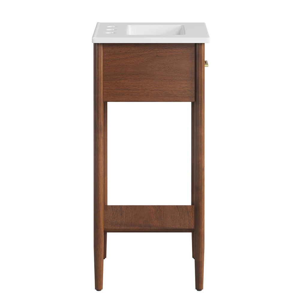 Zaire 18" Bathroom Vanity - Walnut White