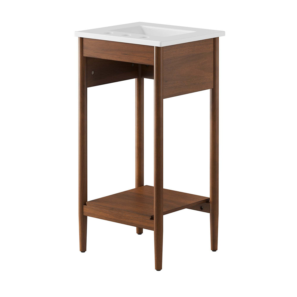 Zaire 18" Bathroom Vanity - Walnut White