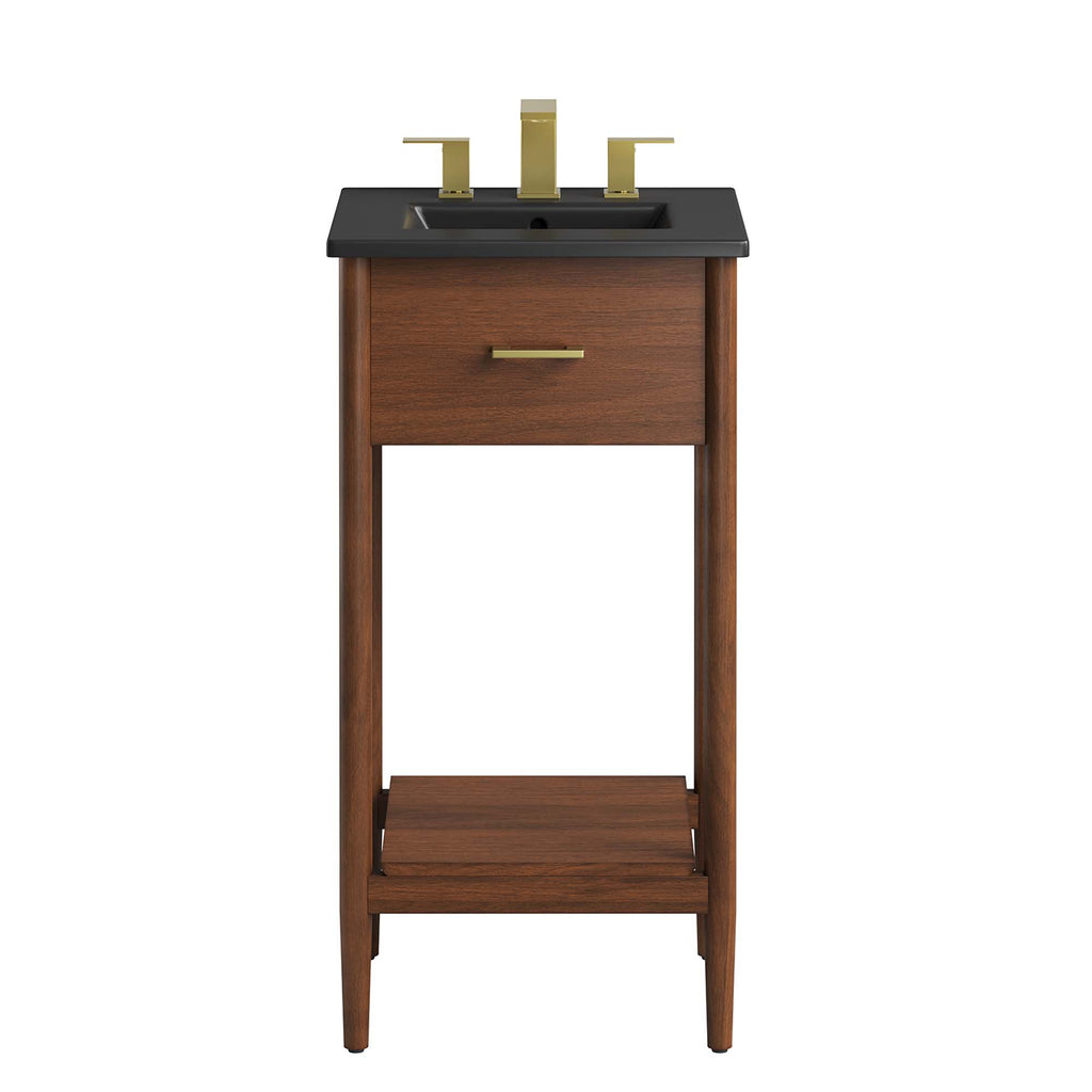 Zaire 18" Bathroom Vanity - Walnut Black