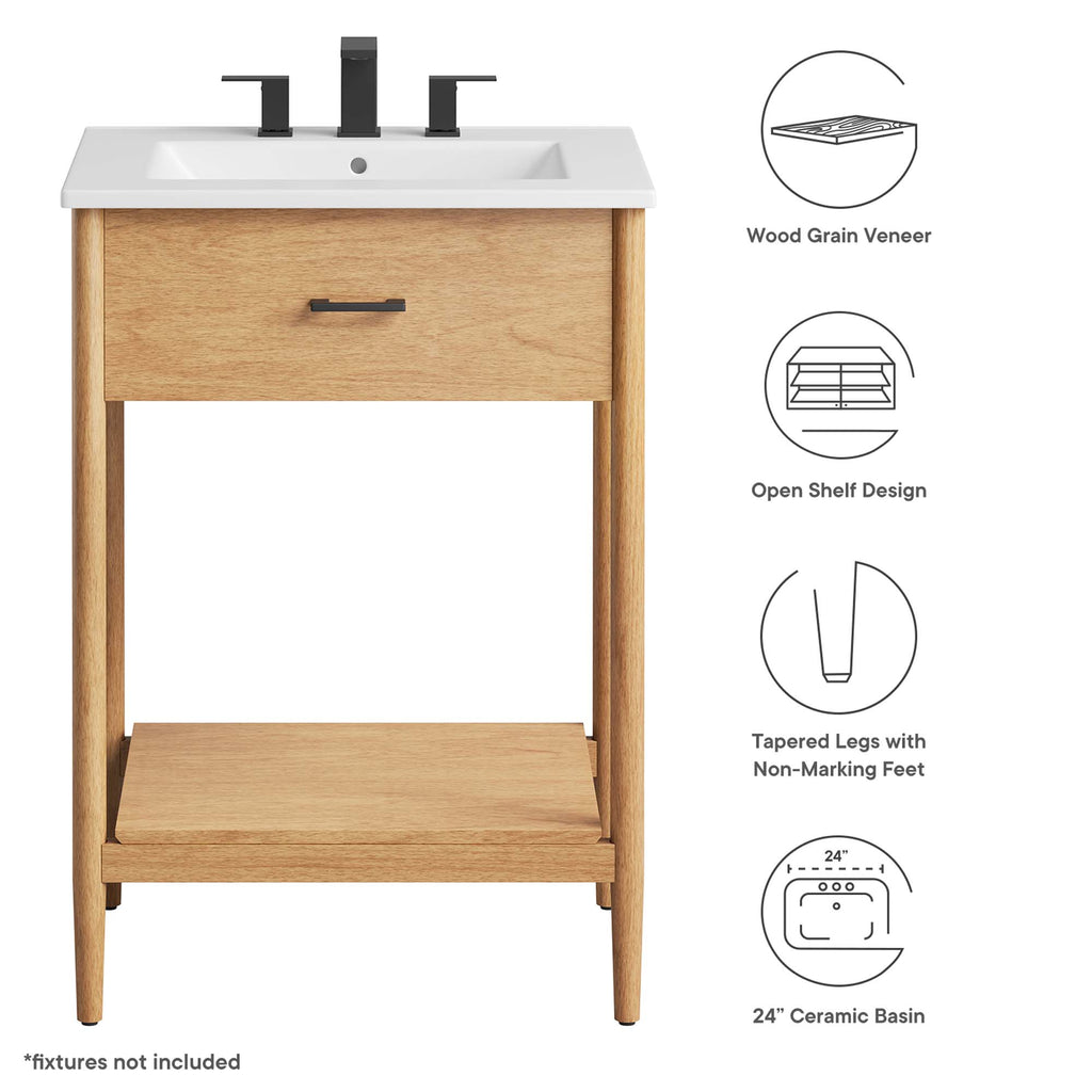Zaire 24" Bathroom Vanity - Natural White