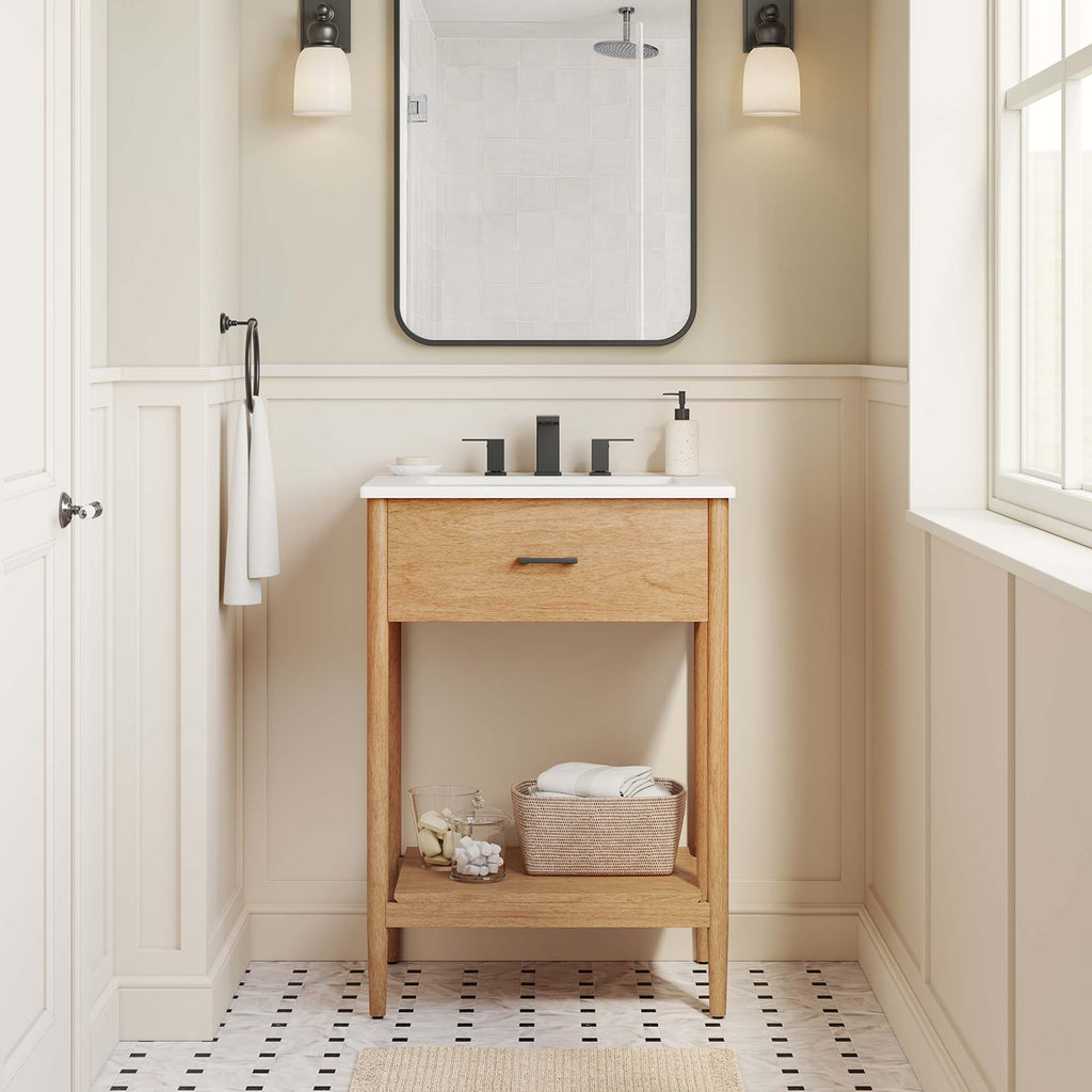 Zaire 24" Bathroom Vanity - Natural White