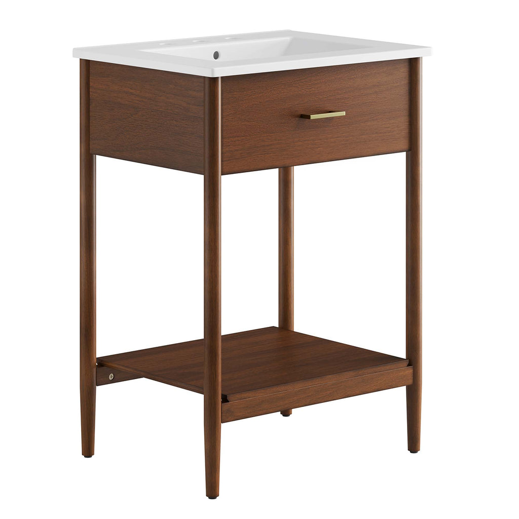 Zaire 24" Bathroom Vanity - Walnut White