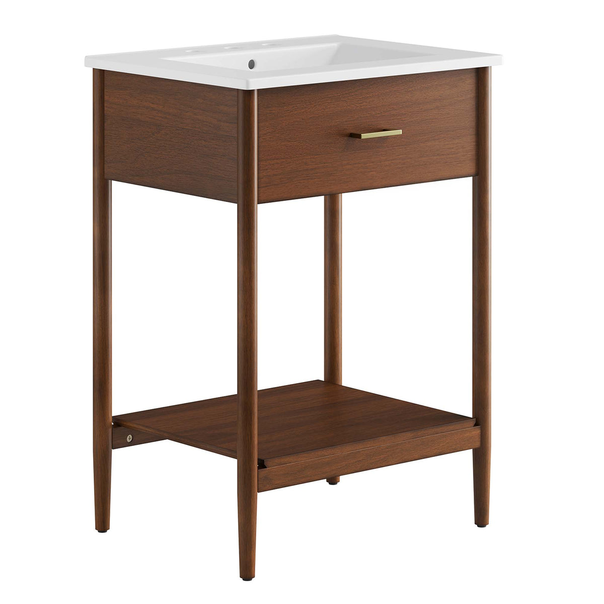 Zaire 24" Bathroom Vanity - Walnut White
