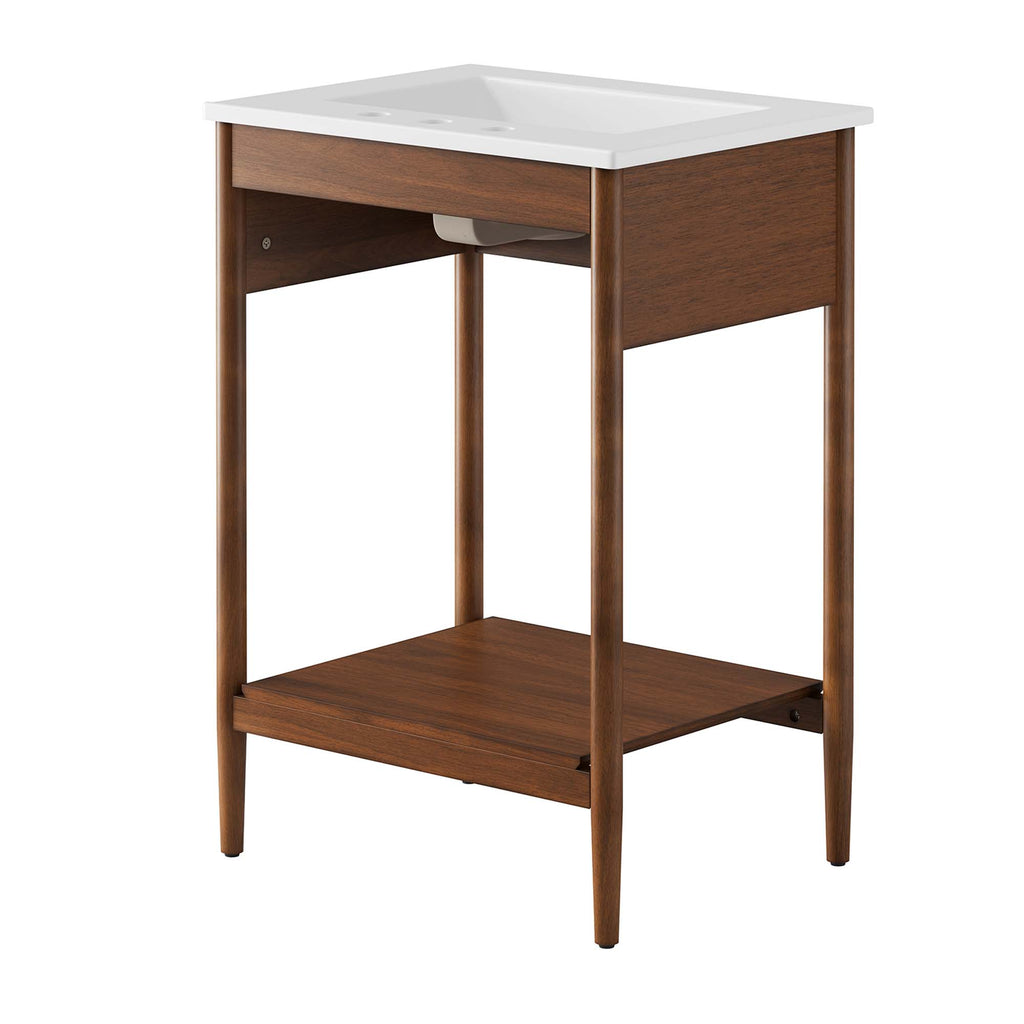 Zaire 24" Bathroom Vanity - Walnut White