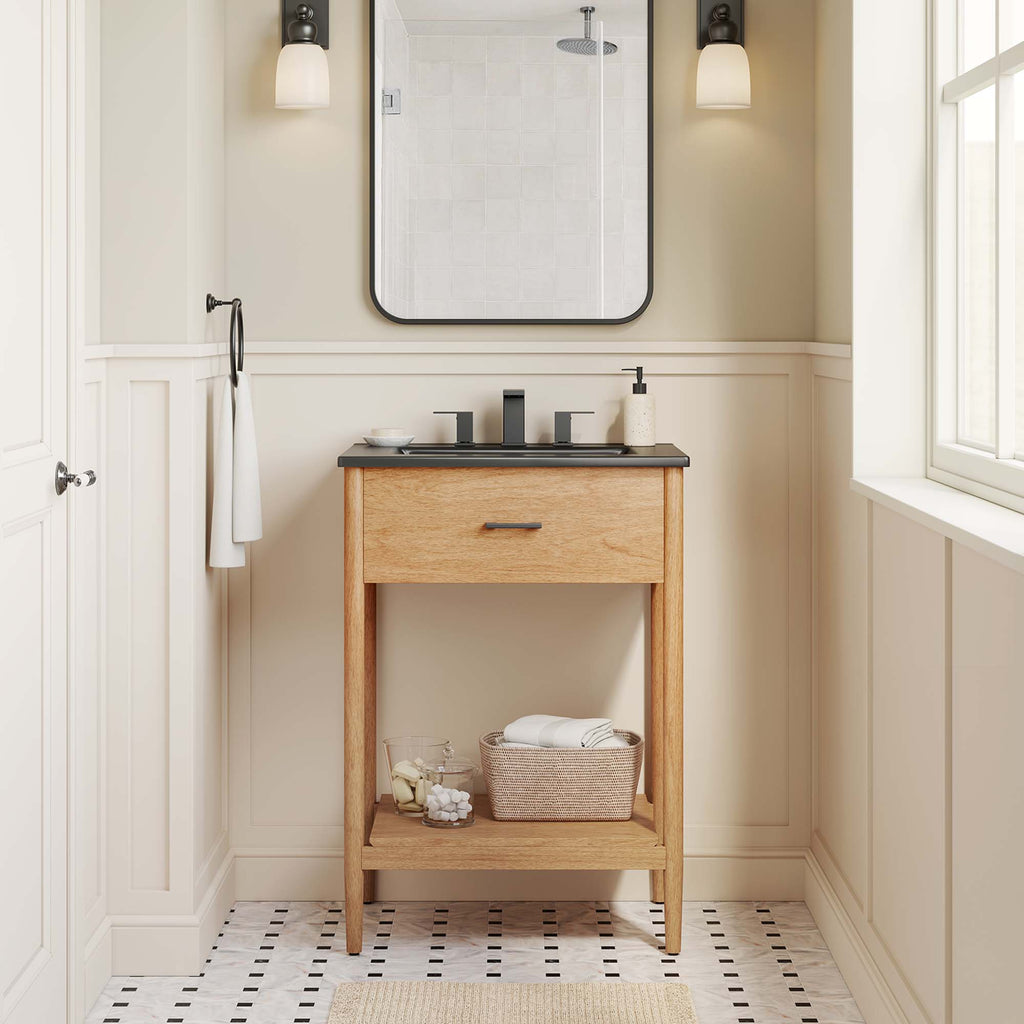 Zaire 24" Bathroom Vanity - Natural Black