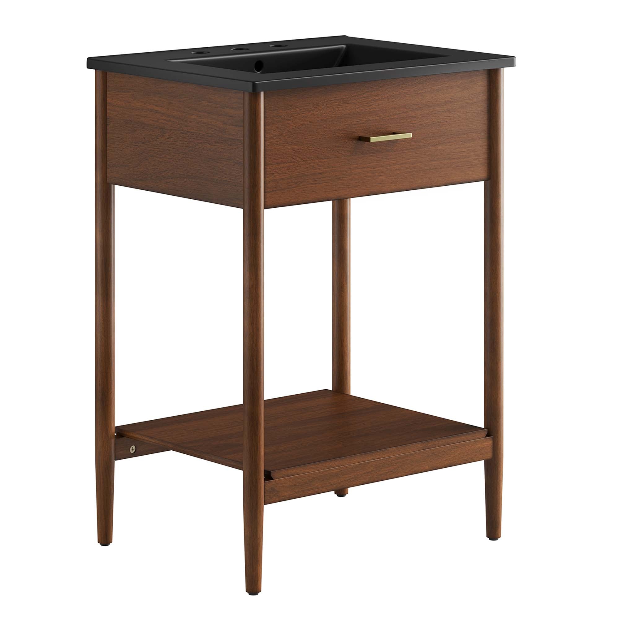 Zaire 24" Bathroom Vanity - Walnut Black