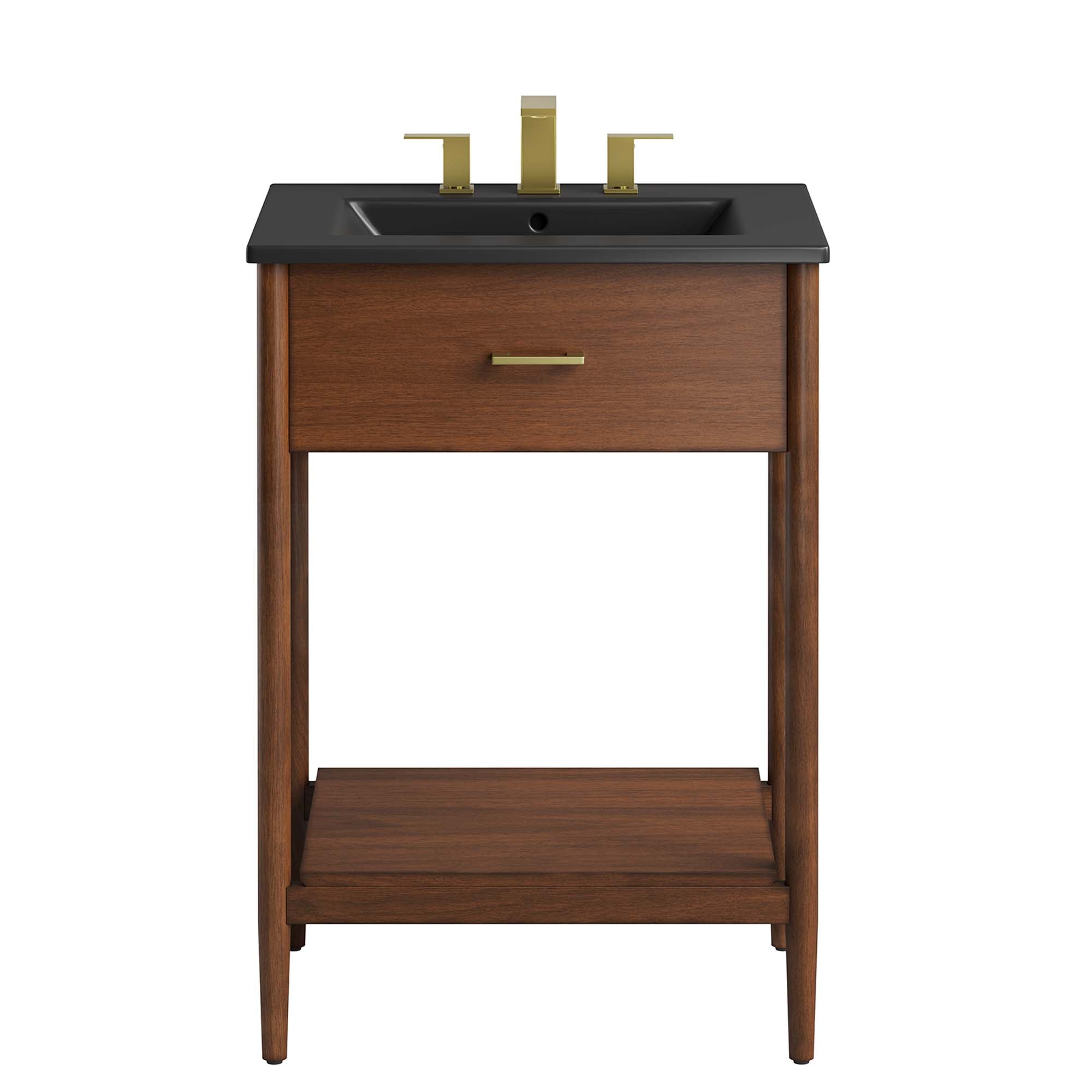 Zaire 24" Bathroom Vanity - Walnut Black