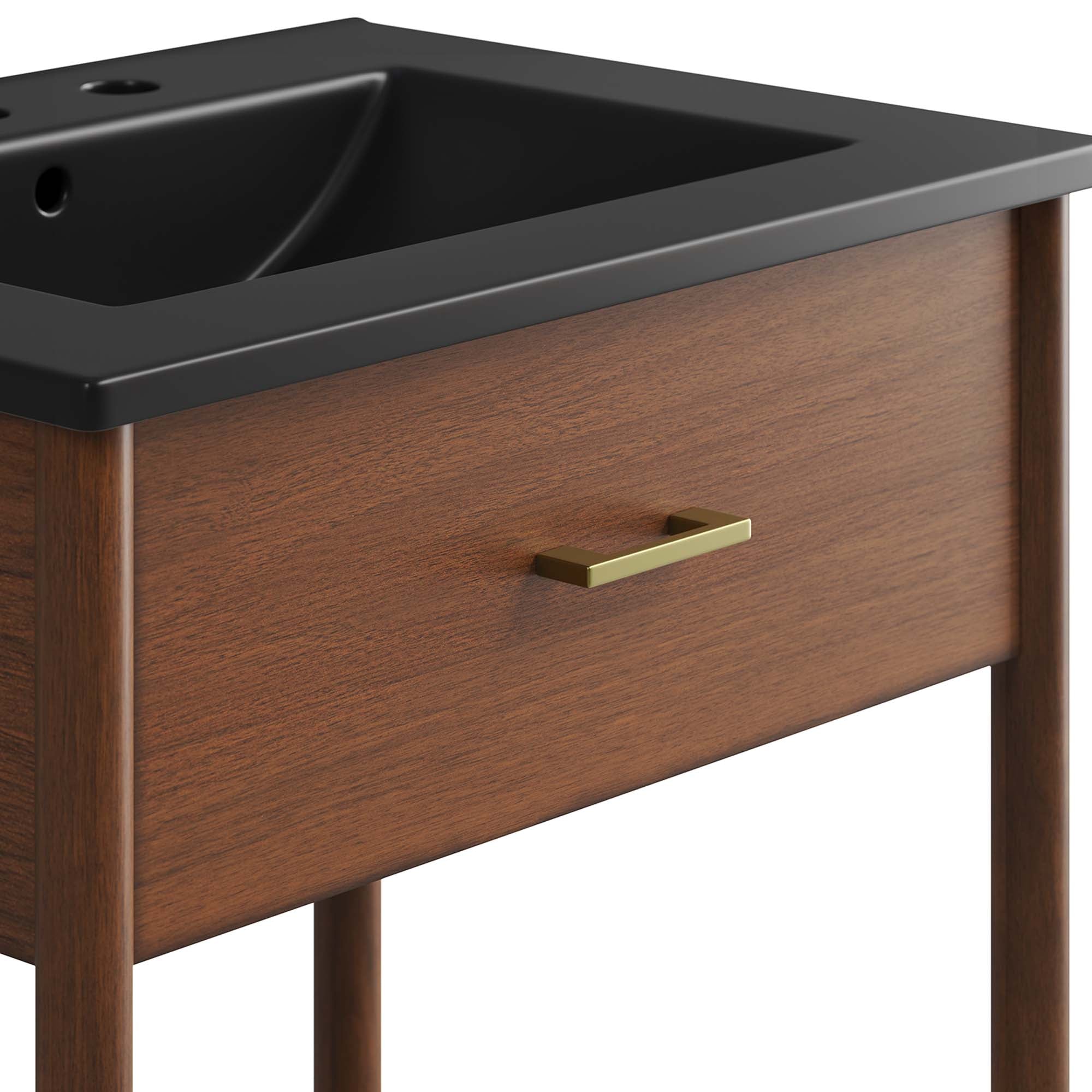 Zaire 24" Bathroom Vanity - Walnut Black