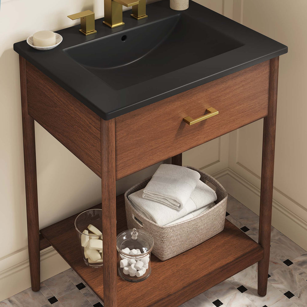 Zaire 24" Bathroom Vanity - Walnut Black