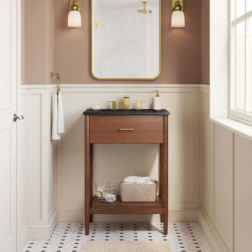 Zaire 24" Bathroom Vanity - Walnut Black