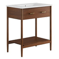 Zaire 30" Bathroom Vanity - Walnut White