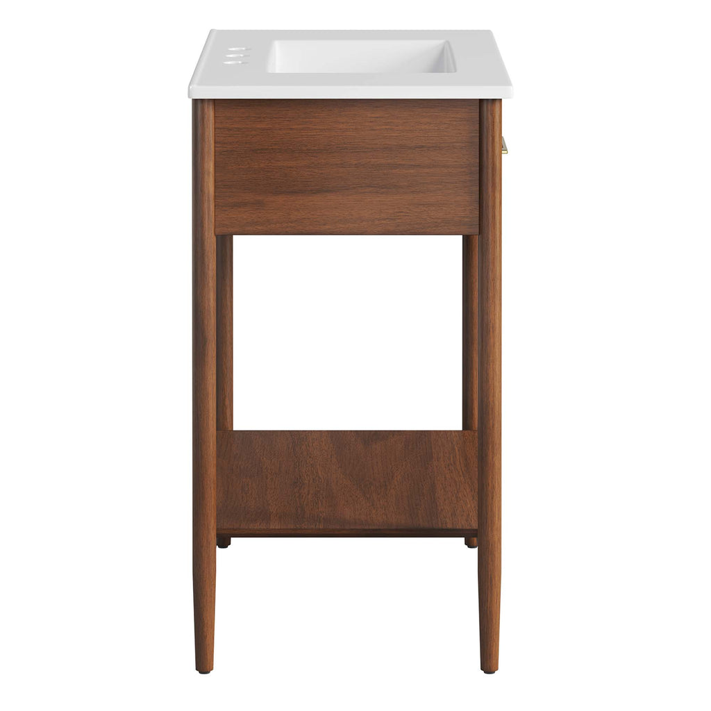 Zaire 30" Bathroom Vanity - Walnut White
