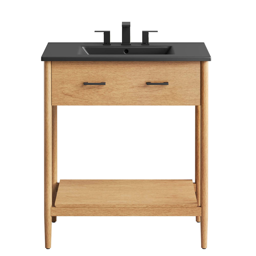 Zaire 30" Bathroom Vanity - Natural Black