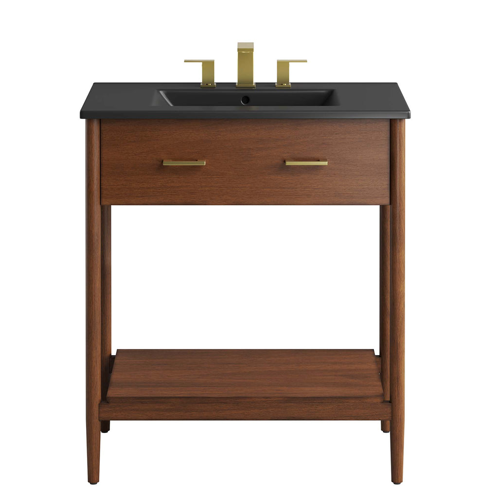 Zaire 30" Bathroom Vanity - Walnut Black
