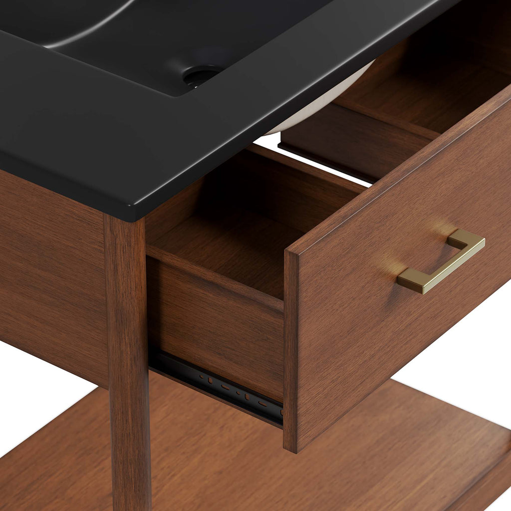 Zaire 30" Bathroom Vanity - Walnut Black
