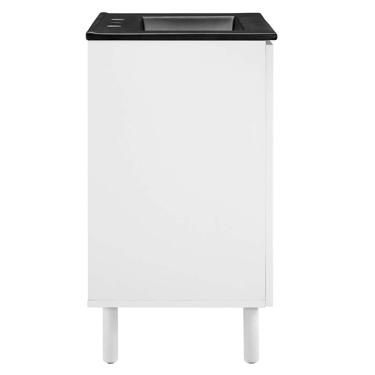 Calla 24" Perforated Metal Bathroom Vanity - Black White