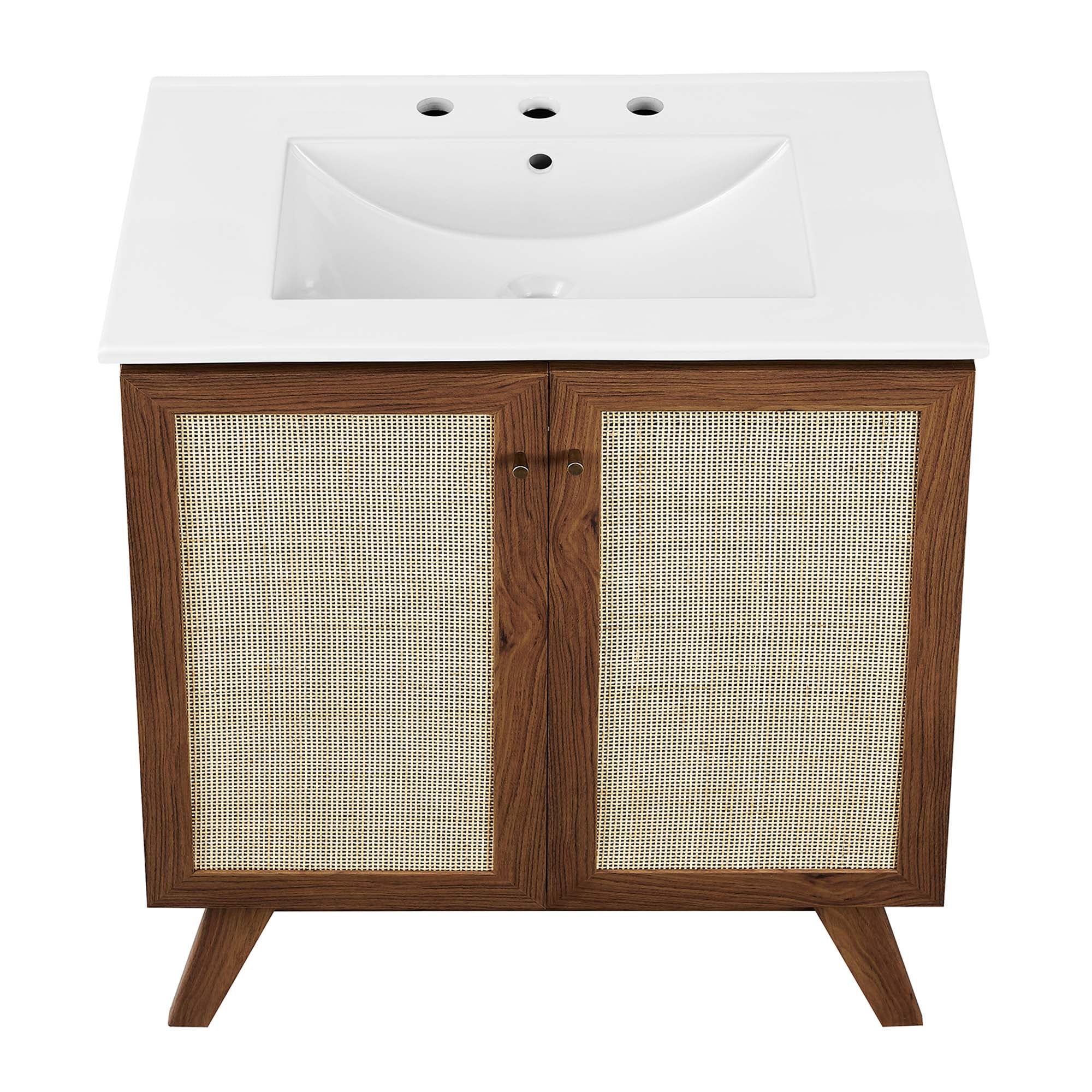 Soma 30" Bathroom Vanity - Walnut White