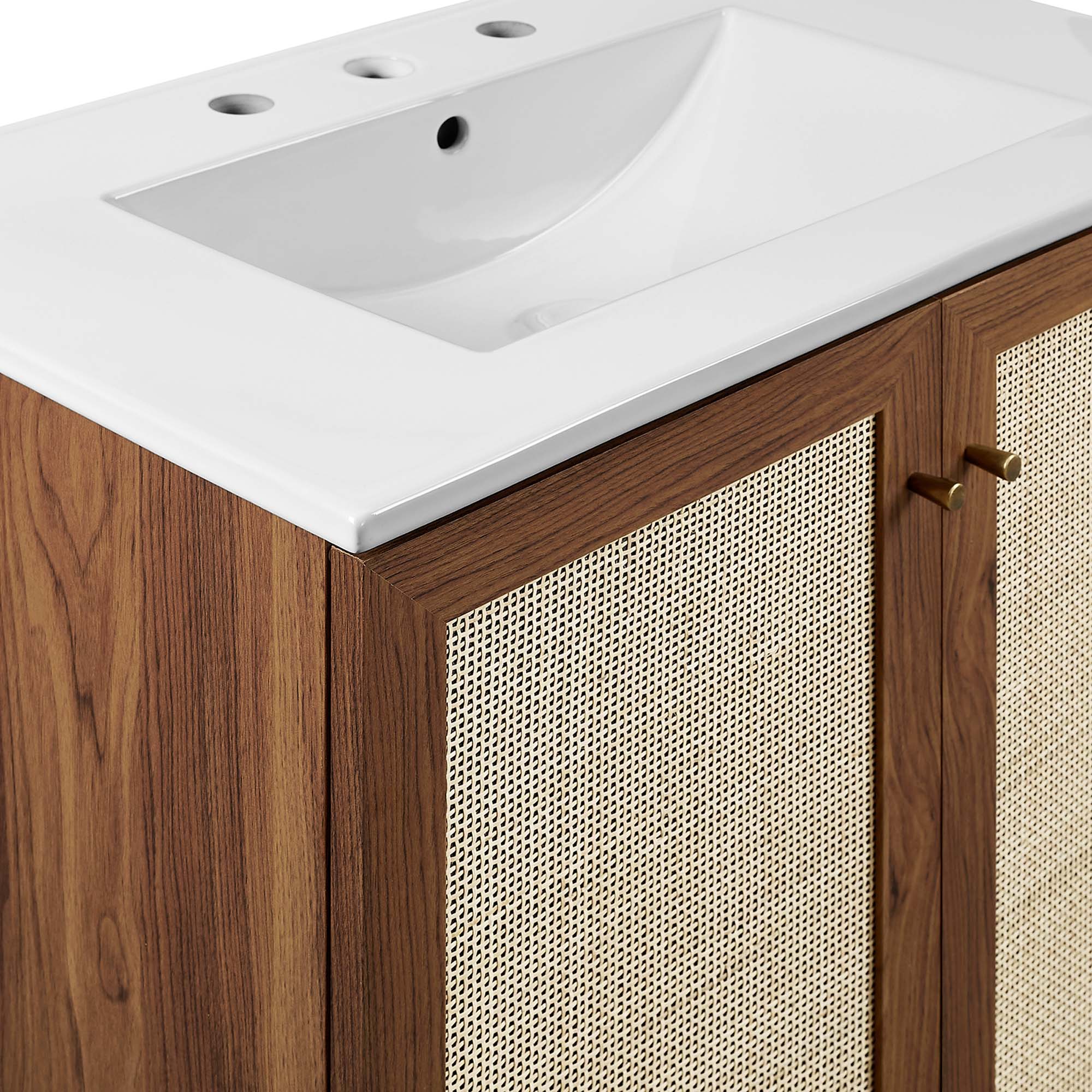 Soma 30" Bathroom Vanity - Walnut White