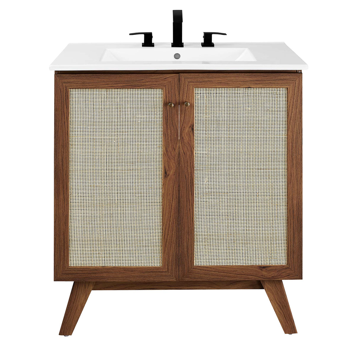 Soma 30" Bathroom Vanity - Walnut White