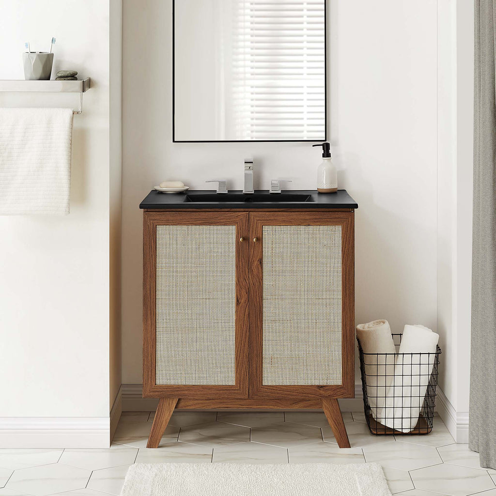 Soma 30" Bathroom Vanity - Walnut Black
