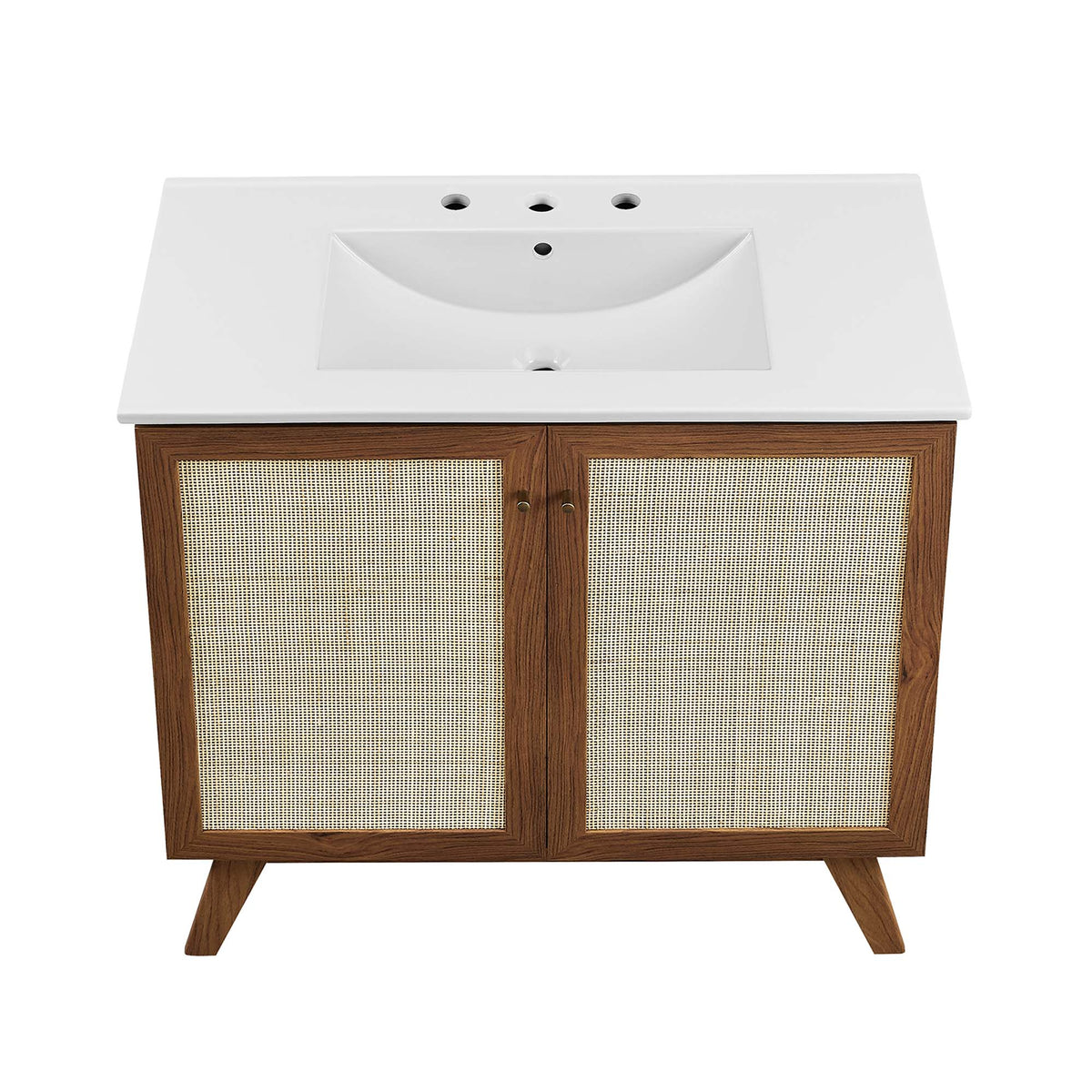 Soma 36" Bathroom Vanity - Walnut White
