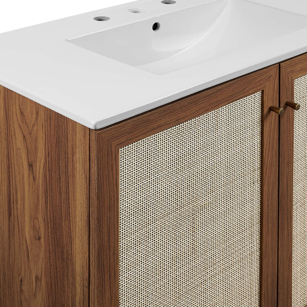 Soma 36" Bathroom Vanity - Walnut White