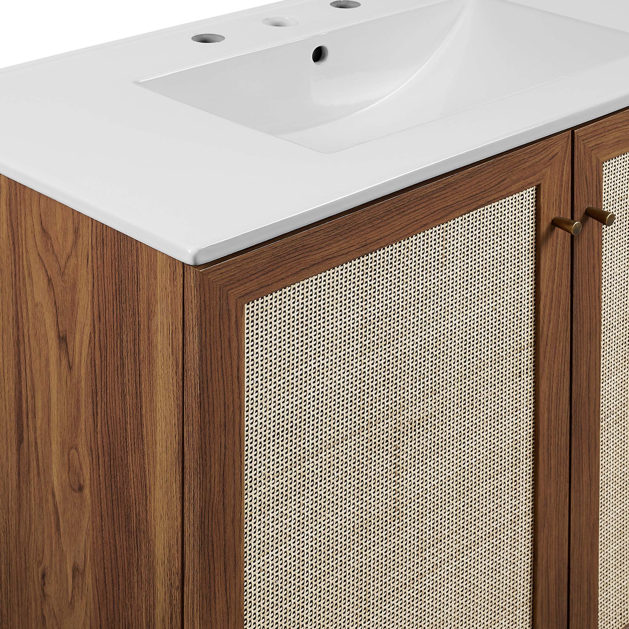 Soma 36" Bathroom Vanity - Walnut White
