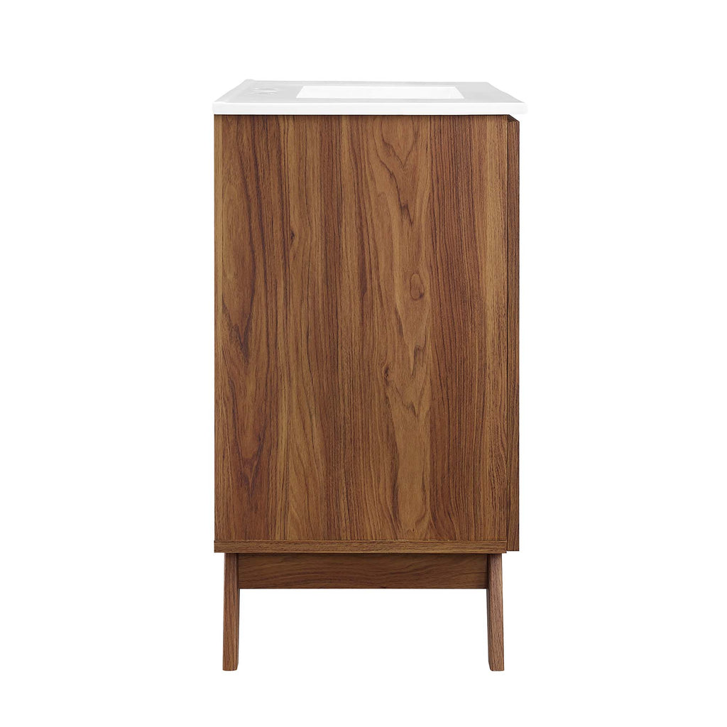 Soma 36" Bathroom Vanity - Walnut White