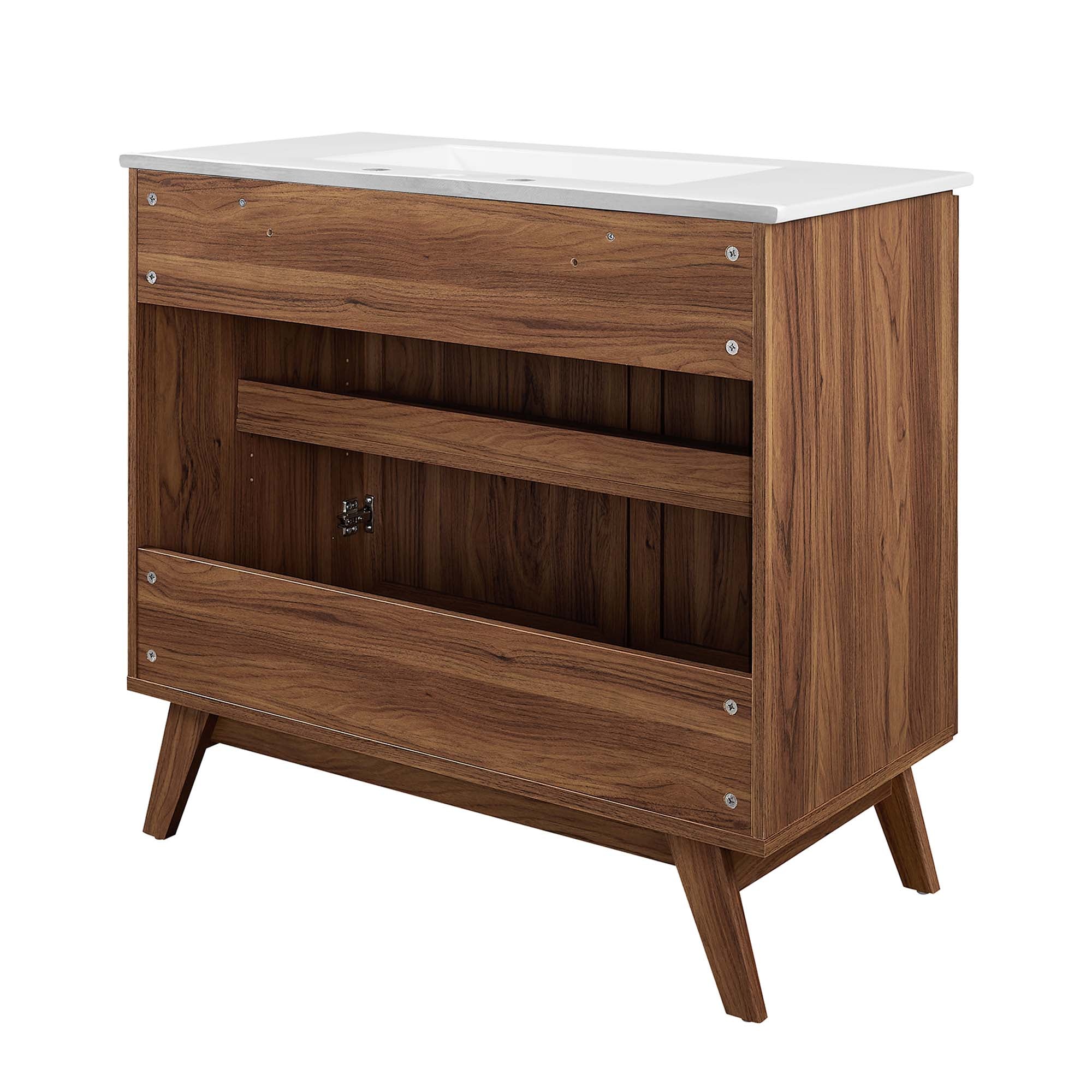 Soma 36" Bathroom Vanity - Walnut White